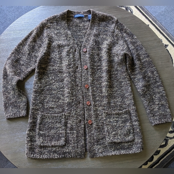 Karen Scott Sweaters - Karen Scott Wool Knitted Cardigan Sweater